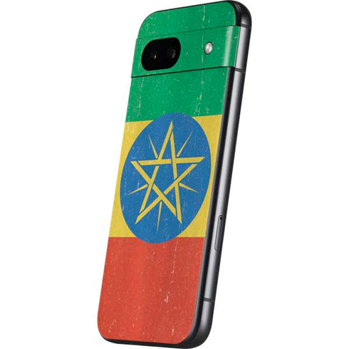 Ethiopia Flag Distressed Google Pixel 8a Skin